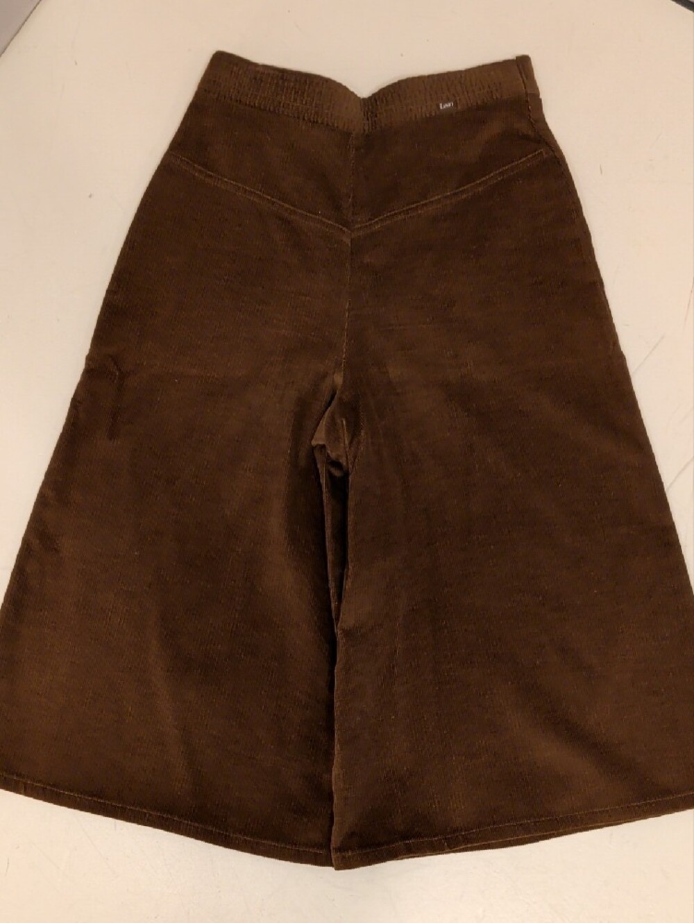 Levi's Vintage Corduroy Culottes Brown Gaucho Knickers Mark 9 See Measurements - Picture 4 of 10